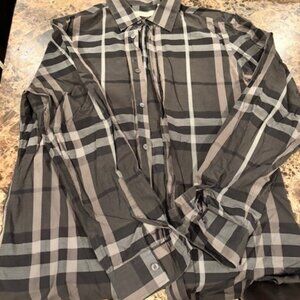 Men's Large Burberry London button down long sleeve shirt